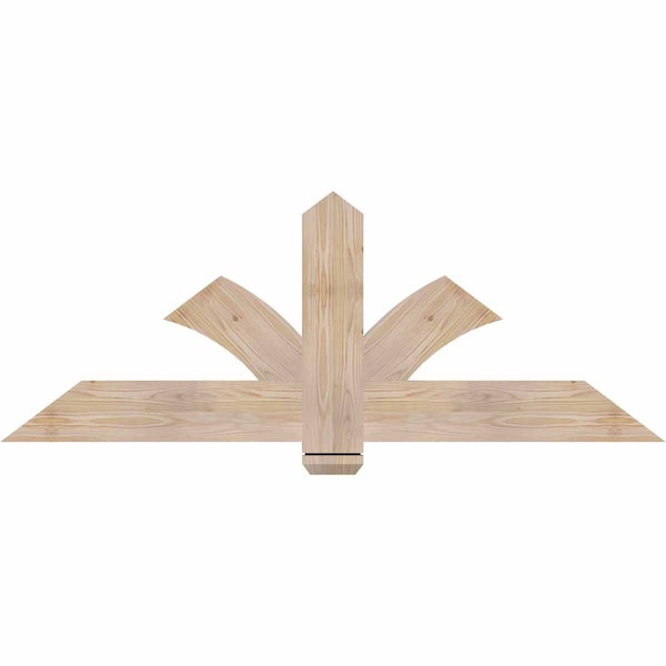 Ekena Millwork Redmond Smooth Timber Gable Bracket, Douglas Fir, 60"W x 22"H x 1 1/2"D x 5 1/2"F, 9/12 Pitch GBW060X22X0206RED00SDF - main